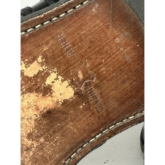 Florsheim Lexington Black Leather Wing-Tip Size 10 Men’s Dress Shoes - Picture 8 of 9